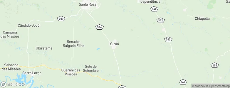 Giruá, Brazil Map