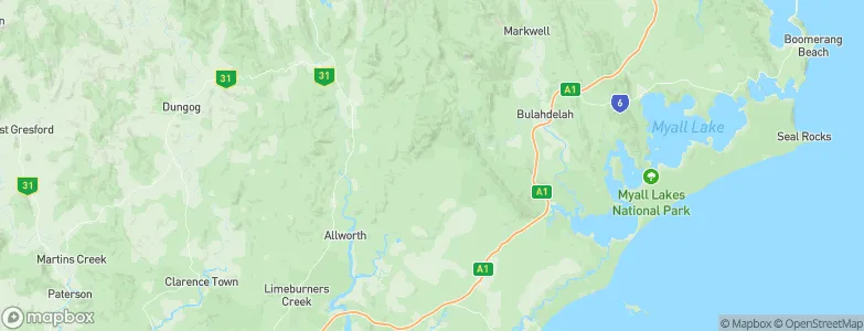 Girvan, Australia Map