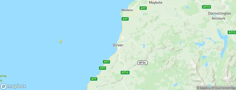 Girvan, United Kingdom Map