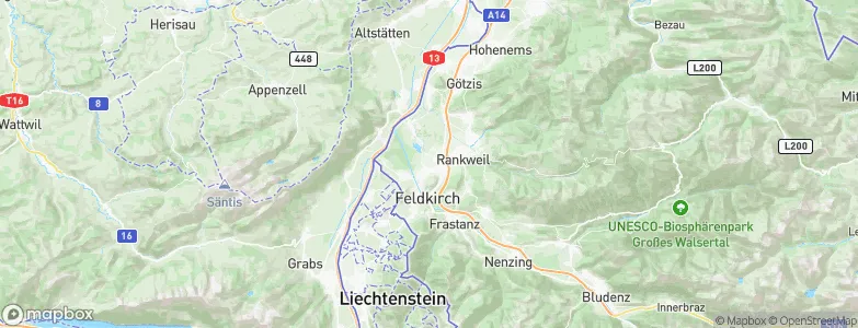 Gisingen, Austria Map