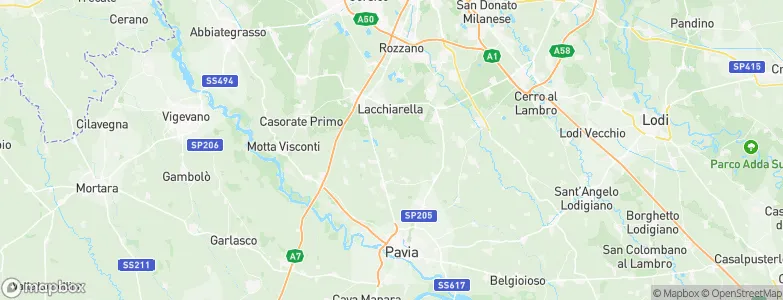 Giussago, Italy Map