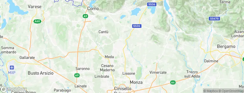 Giussano, Italy Map