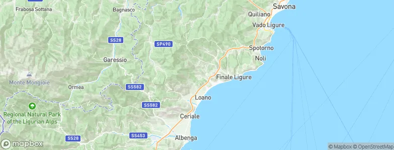 Giustenice, Italy Map