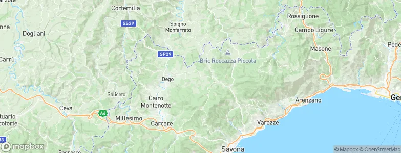Giusvalla, Italy Map