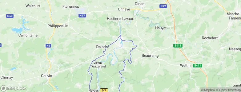 Givet, France Map