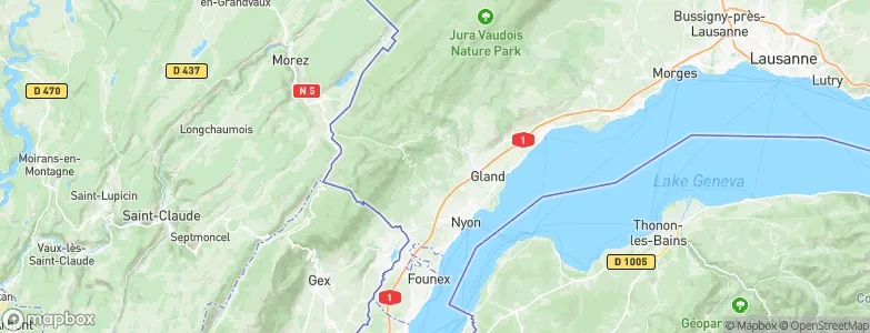 Givrins, Switzerland Map