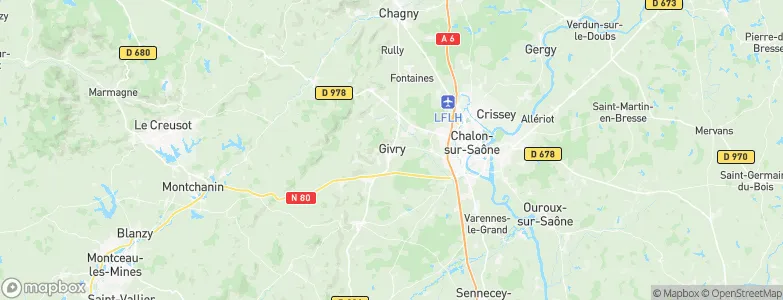 Givry, France Map