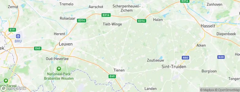 Glabbeek, Belgium Map