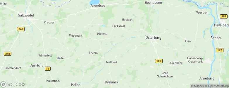 Gladigau, Germany Map