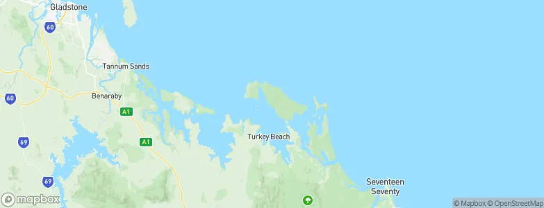Gladstone, Australia Map