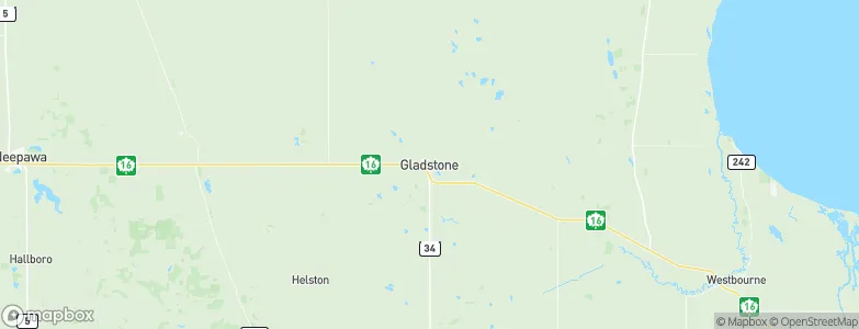 Gladstone, Canada Map