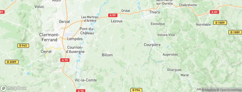 Glaine-Montaigut, France Map