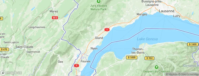 Gland, Switzerland Map