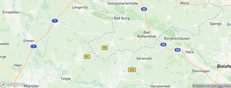 Glandorf, Germany Map