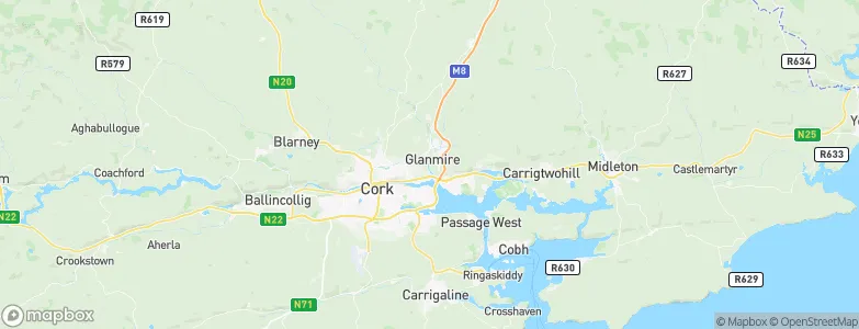 Glanmire, Ireland Map