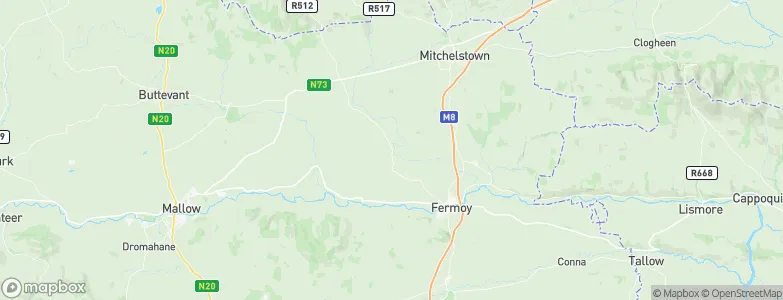 Glanworth, Ireland Map