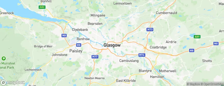 Glasgow City, United Kingdom Map
