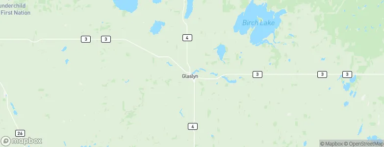 Glaslyn, Canada Map