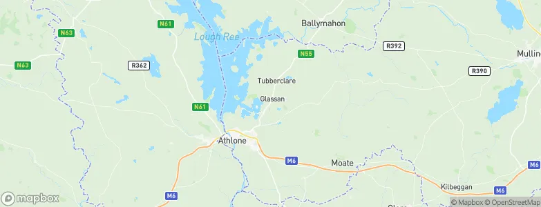 Glassan, Ireland Map