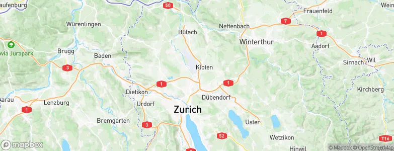Glattbrugg / Rohr/Platten-Balsberg, Switzerland Map