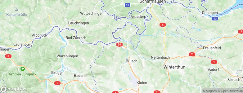 Glattfelden, Switzerland Map