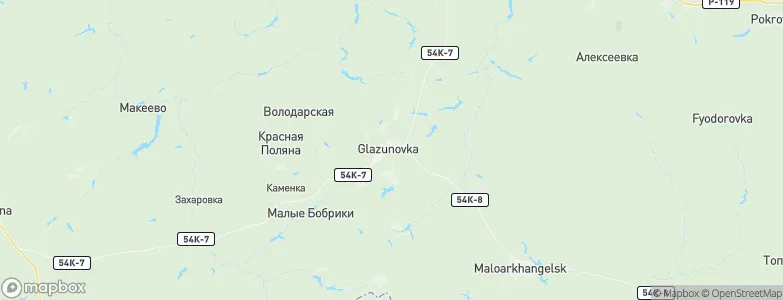 Glazunovka, Russia Map