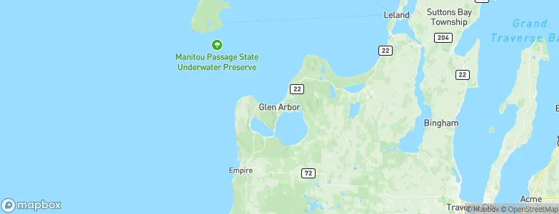 Glen Arbor, United States Map