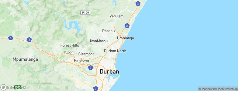 Glen Ashley, South Africa Map