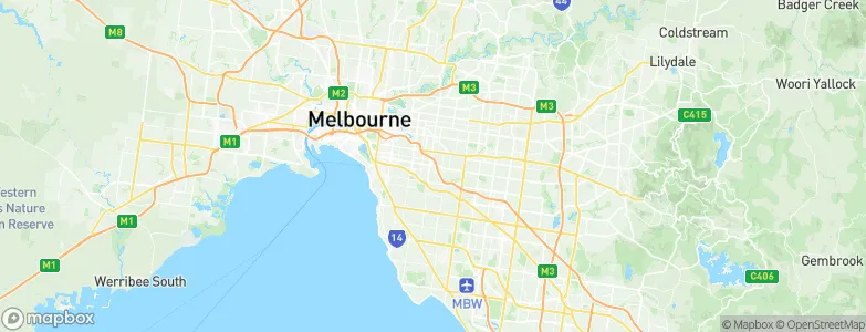 Glen Iris, Australia Map