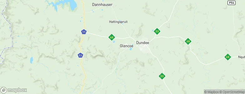Glencoe, South Africa Map