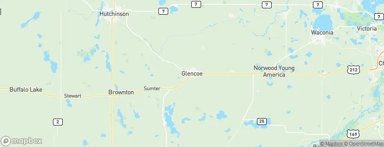 Glencoe, United States Map