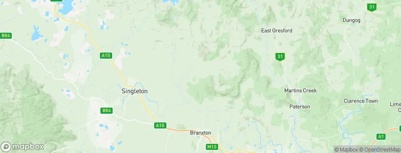Glendon Brook, Australia Map