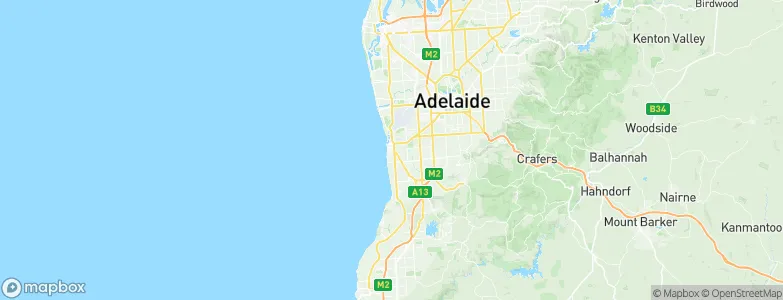 Glenelg, Australia Map