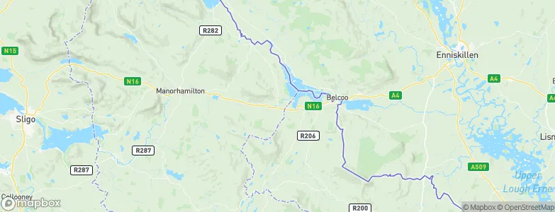 Glenfarne, Ireland Map