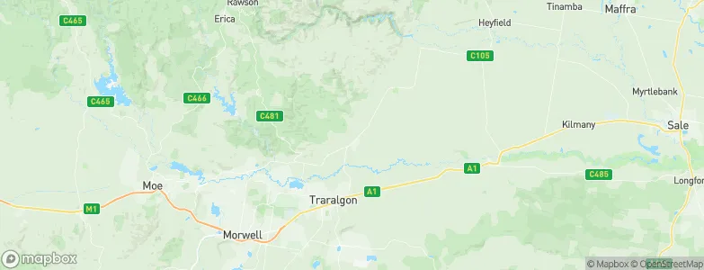 Glengarry, Australia Map