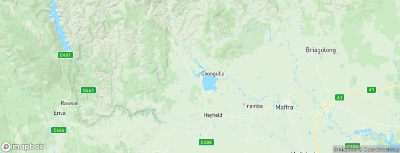 Glenmaggie, Australia Map