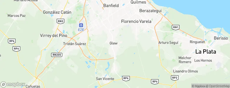 Glew, Argentina Map