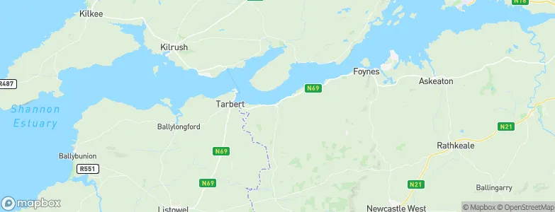 Glin, Ireland Map