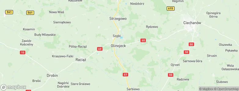 Glinojeck, Poland Map