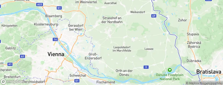 Glinzendorf, Austria Map