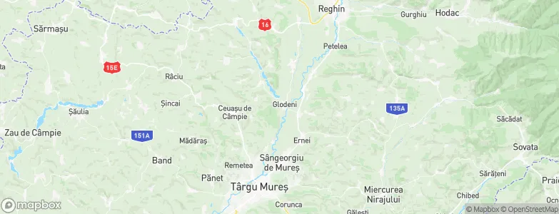 Glodeni, Romania Map