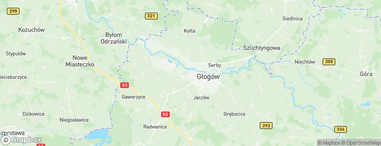 Głogów, Poland Map