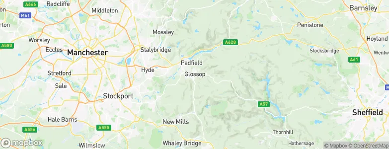 Glossop, United Kingdom Map