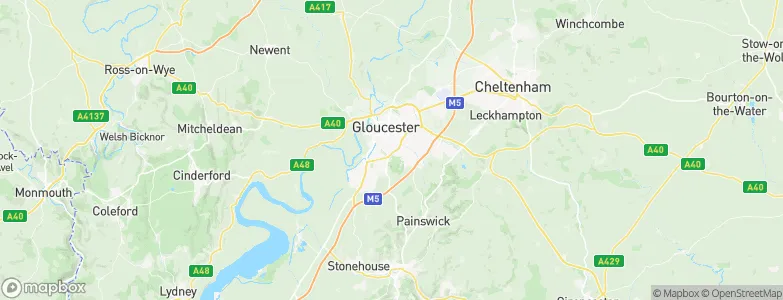 Gloucester District, United Kingdom Map