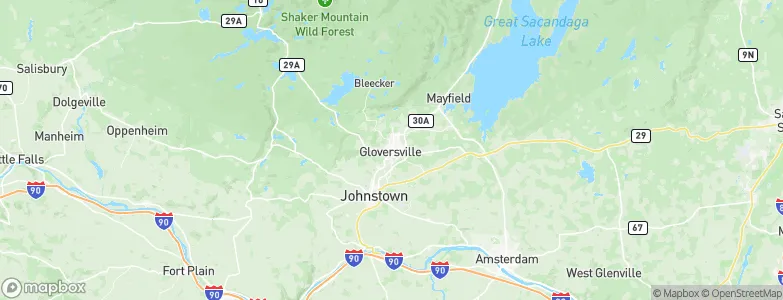 Gloversville, United States Map