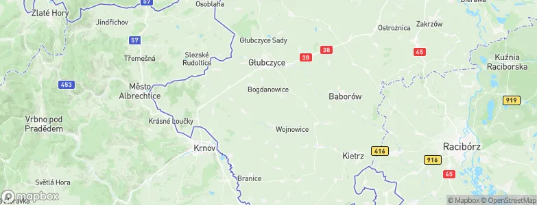 Głubczyce County, Poland Map