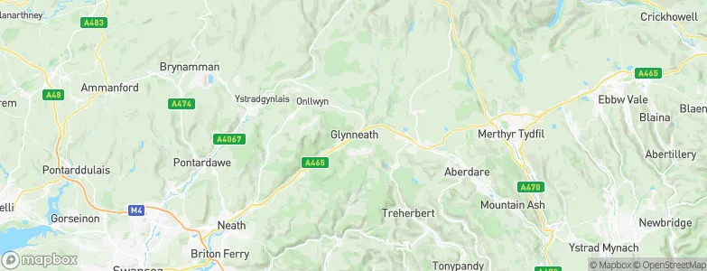 Glyn-neath, United Kingdom Map