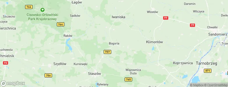 Gmina Bogoria, Poland Map