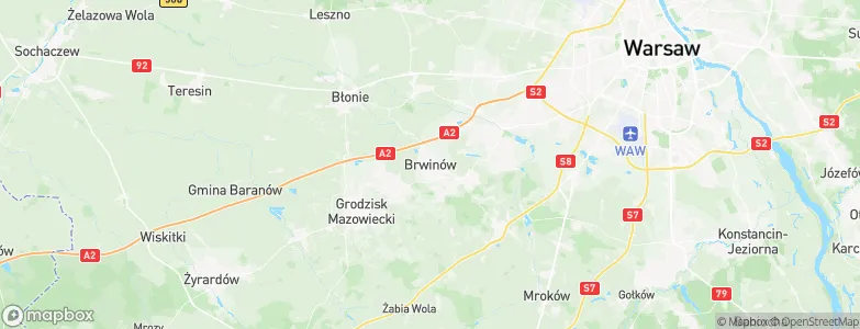 Gmina Brwinów, Poland Map