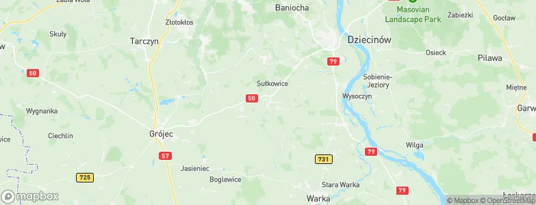 Gmina Chynów, Poland Map